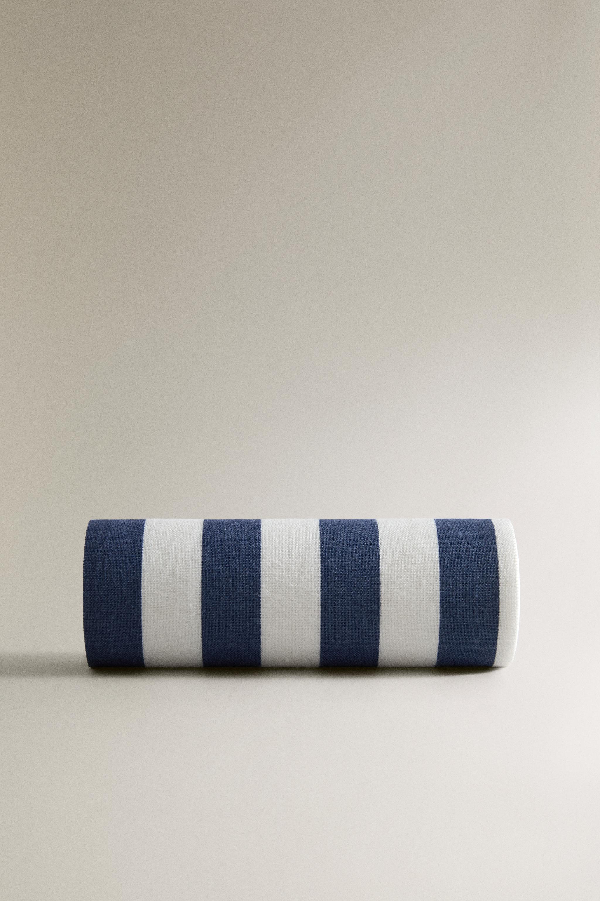 LOT DE 20 SERVIETTES DE TABLE EN COTON RÉUTILISABLES À RAYURES
